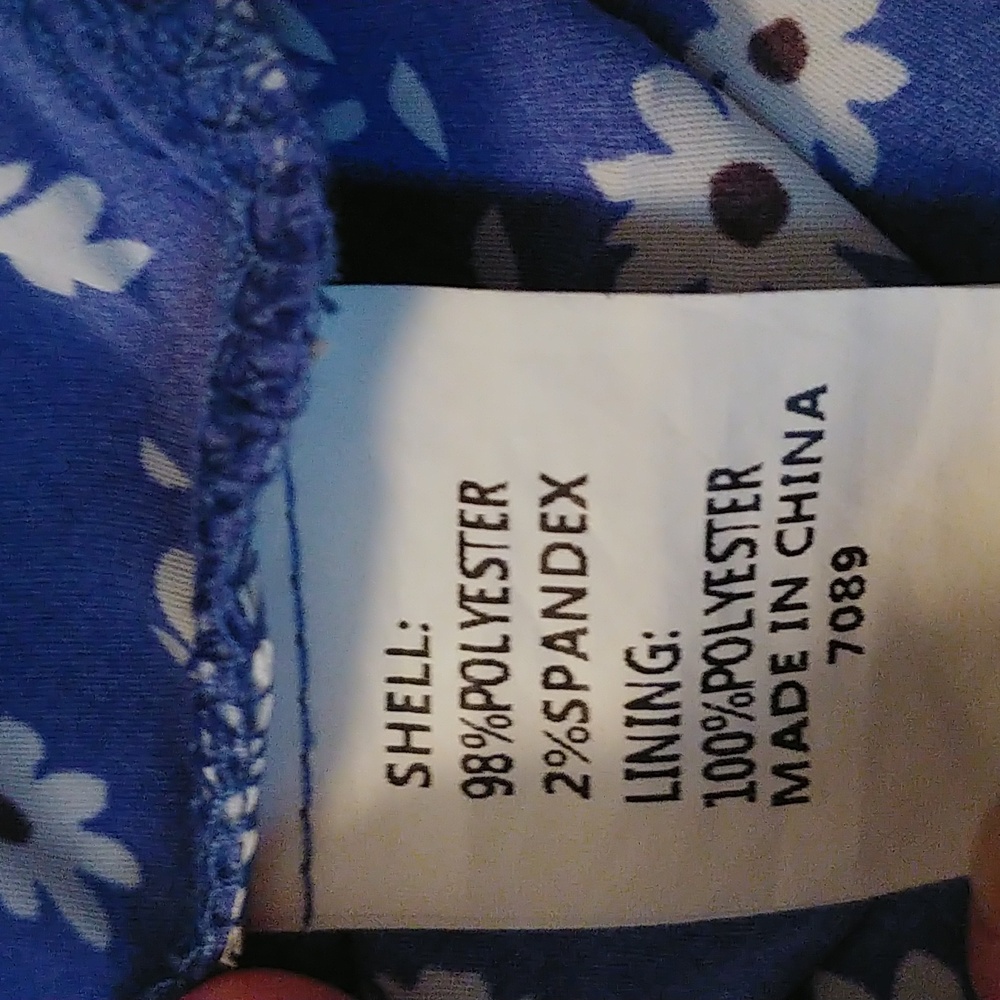 BTFBM One shoulder blue & white floral maxi dress. Size S - Picture 10 of 10